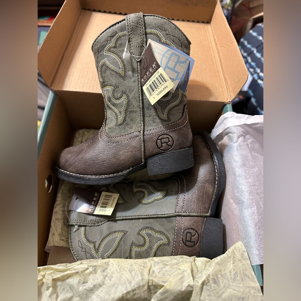 Roper toddler size 7 cowboy boots